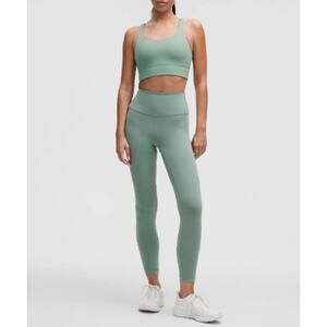 Lululemon Wunder Train High-Rise Tight 25" Legging Run Active Yoga Aqua Blue 12